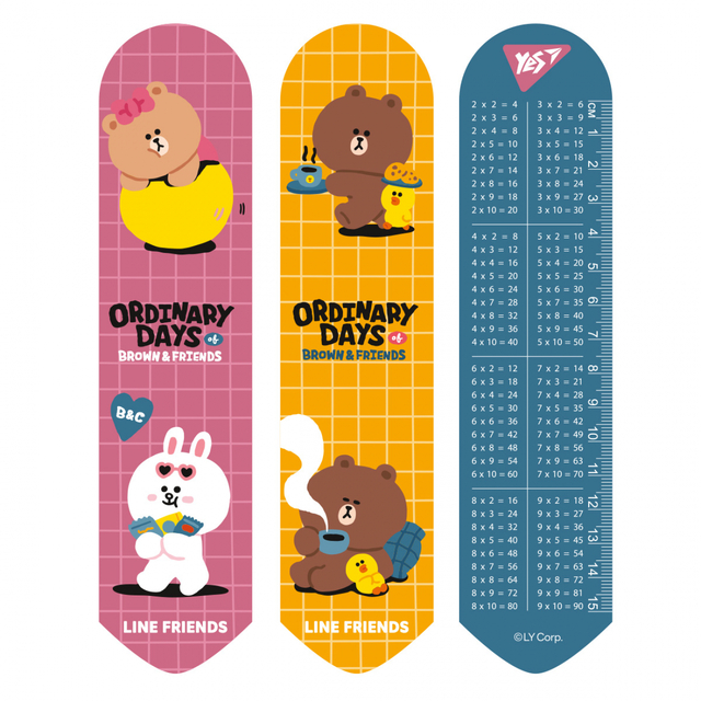 Закладка 2D "Line Friends Brown" Yes