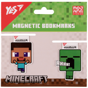 Закладка магнітна "Minecraft Creeper" (планшет=2 шт.) Yes