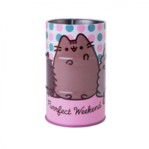 Стакан для ручок дитячий металевий/круглий "Pusheen" Yes