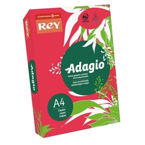 Папір "Rey Adagio" інтенсив A4, 160 г/м2, 250 арк., Red 22/червоний