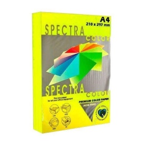 Папір "Spectra Color" інтенсив A4, 160 г/м2, 100 арк., Lemon 210/лимон