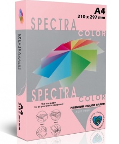 Папір "Spectra Color" пастель A4, 160 г/м2, 250 арк., Pink 170/рожевий