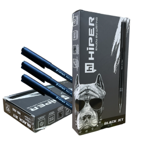 Ручка гелева Hiper "Black Jet Gel", 1,0 мм, фіолетова (уп.=10 шт.)