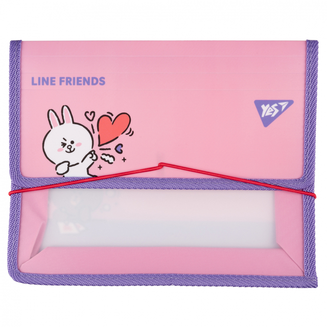 Папка для зошитів пластикова на гумку В5 "Line Friends Cony" Yes
