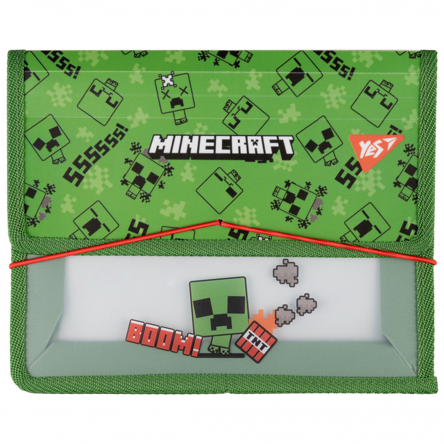 Папка для зошитів пластикова на гумку В5 "Minecraft Creeper" Yes