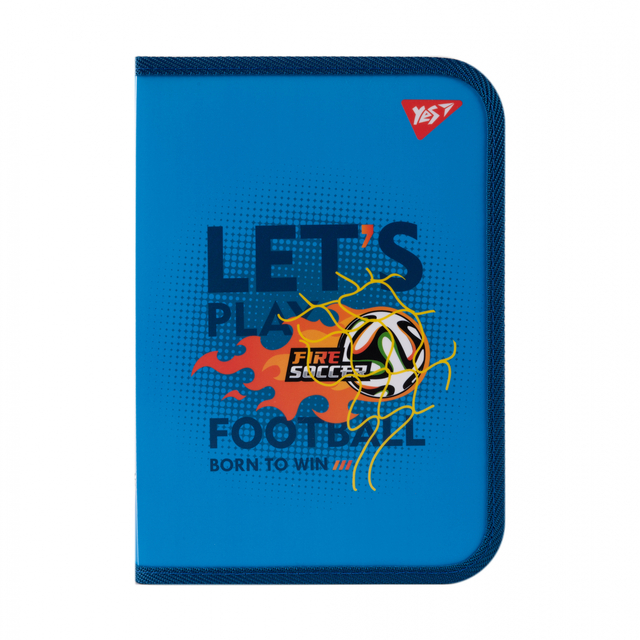 Папка для зошитів пластикова на блискавку В5 "Football" Yes