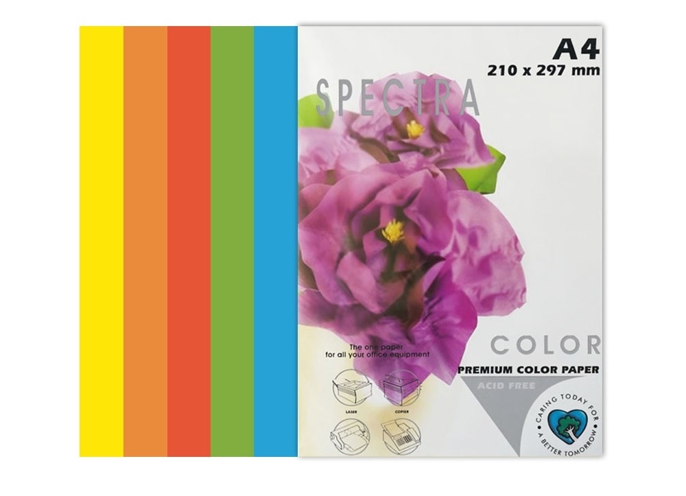 Папір "Spectra Color" rainbow A4 80 г/м2, Pack Deep IT 82А, 5*10/50 арк.