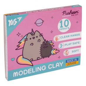 Пластилін Yes 10 кол. 200 г "Pusheen"