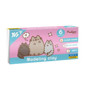 Пластилін Yes 6 кол. 120 г "Pusheen" 