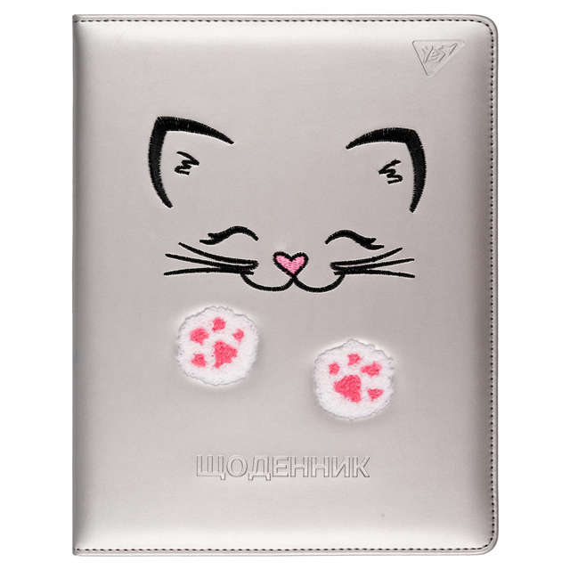 Щоденник шкільний Yes А5 40 арк. PU-шкіра "Pussycat"
