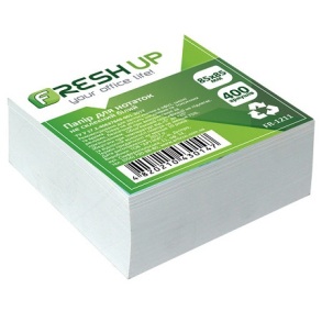 Папір для нотаток 85*85 мм/400 арк., неклеєний/білий Fresh Up