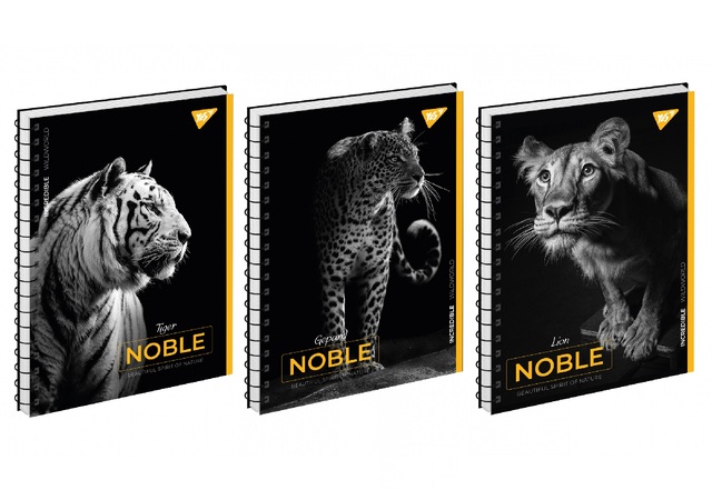 Блокнот А5 80 арк., "Noble", #, ТО, пружина бокова Yes