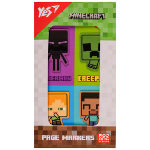 Індекси пластикові фігурні 4 кол. по 20 шт. "Minecraft" Yes