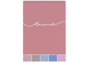 Блокнот А5 80 арк., "Morandi", #, МО, пружина верхня Optima