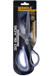 Ножиці універсальні 21 см з прогумованими ручками "3D Blade" Scholz