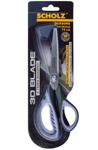 Ножиці універсальні 19 см з прогумованими ручками "3D Blade" Scholz