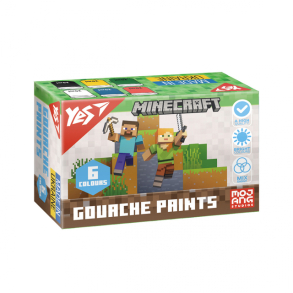 Гуаш Yes 6 кол./20 мл. "Minecraft"
