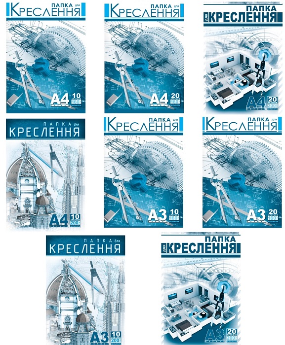 Папка креслярська А3 20 арк. 160 г/м2 Рюкзачок