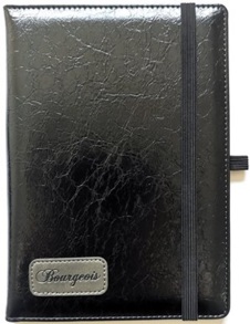 Блокнот шкірзам А5 160 арк., "9721", #, на гумку Fresh
