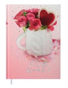 Щоденник недатований Buromax А5 "Romantic" 2040-10 рожевий