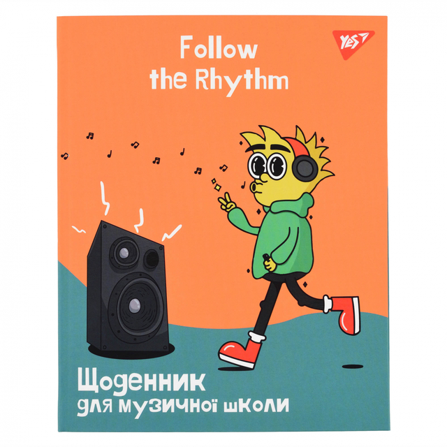 Щоденник для музичної школи А5 48 арк., ІО, "Follow The Rhythm" Yes