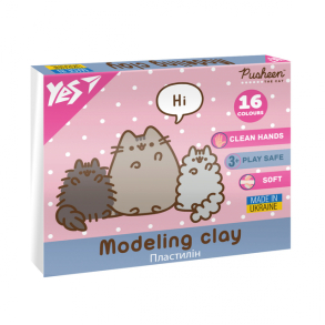 Пластилін Yes 16 кол. 320 г "Pusheen"