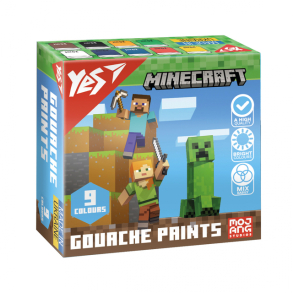 Гуаш Yes 9 кол./20 мл. "Minecraft" 