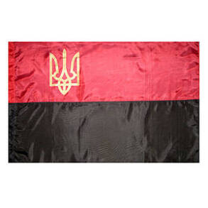 Прапор УПА 90*135 см атлас "Тризуб"