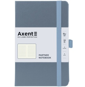 Блокнот 125*195 мм 96 арк., "8201 Partner", #, ТО, сірий Axent