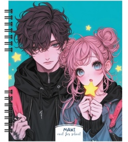 Блокнот В5 60 арк., "Anime", #, ПО, пружина бокова Maxi