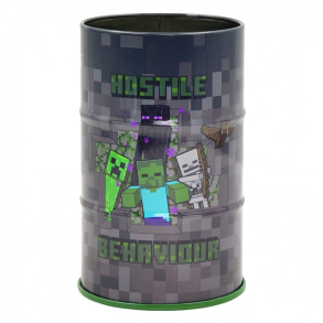 Стакан для ручок дитячий металевий/круглий "Minecraft" Yes