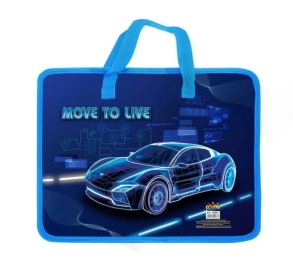 Портфель дитячий пластиковий з тканинними ручками В4 "Move To Live"