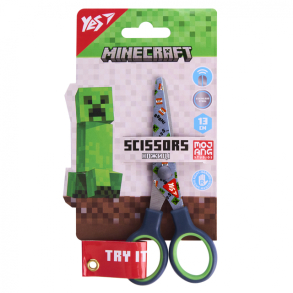 Ножиці дитячі 13 см "Minecraft" з принтом на лезі Yes