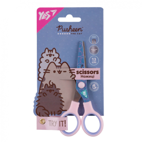 Ножиці дитячі 13 см "Pusheen" з принтом на лезі Yes