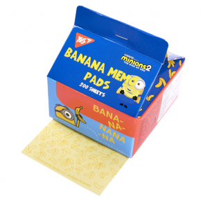 Папір для нотаток 70*75 мм/200 арк., неклеєний/"Tetra Pak Minions" Yes
