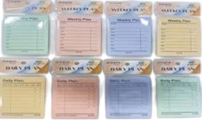 Папір для нотаток 75*100 мм/50 арк., клеєний/"Daily Plan"