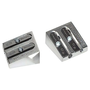 Стругалка б/к 2 леза металева (уп.=24 шт.) Kum