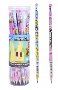 Олівець графітний HB з ластиком/круглий "Minecraft Spring" (уп.=36 шт.) Yes