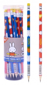 Олівець графітний HB з ластиком/круглий "Miffy" (уп.=36 шт.) Yes
