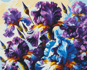 Картина за номером 40*50 см BS54158 "Запашні іриси @Oleg Loburak" Brushme