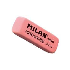 Гумка для стирання Milan прямокутна/скошена (уп.=40 шт.)