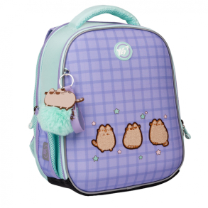 Рюкзак напівкаркасний Yes H-100 "Pusheen The Cat" + АКЦІЯ Сумка для взуття