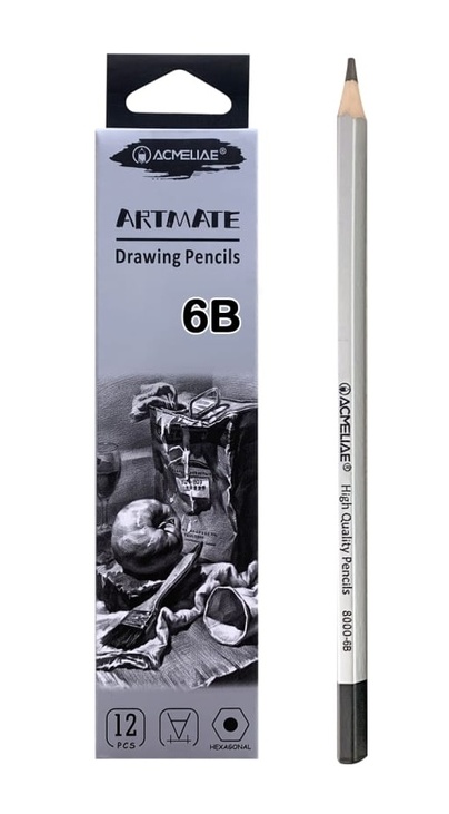 Олівець графітний 6B "Acmeliae Artmate" (уп.=12 шт.)