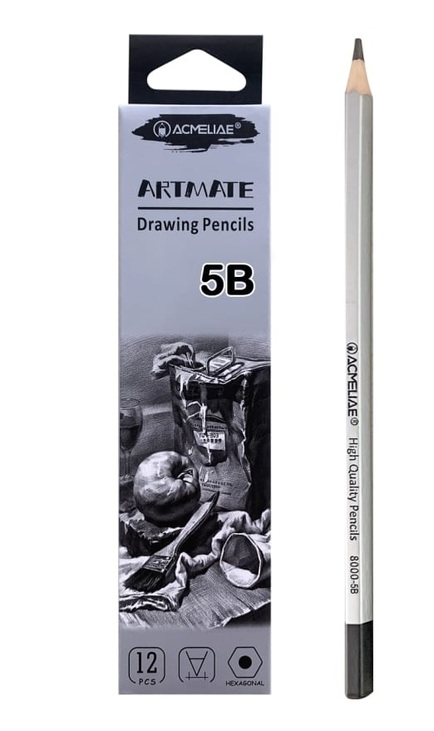 Олівець графітний 5B "Acmeliae Artmate" (уп.=12 шт.)