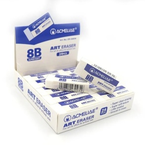 Гумка для стирання Acmeliae прямокутна (жорсткість 8B) (уп.=24 шт.)