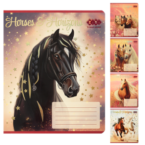 Зошит Zibi 24 аркушів # "Kids Line Horses" (уп.=20 / ящик=320)