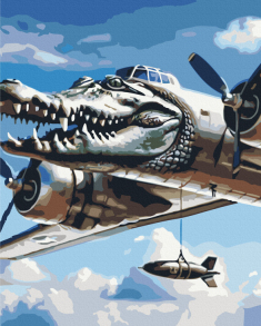 Картина за номером 40*50 см BS54388 "Bombardino Crocodile" Brushme
