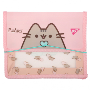 Папка для зошитів пластикова на гумку В5 "Pusheen" Yes