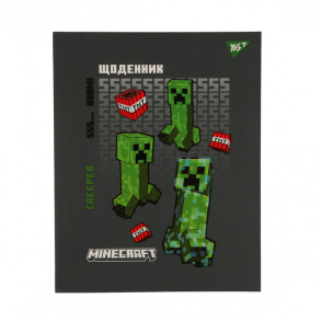 Щоденник шкільний Yes А5 40 арк. ТО "Minecraft Creeper"