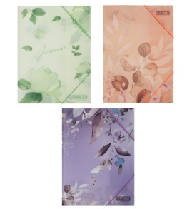 Папка на гумку А4 пластикова/кольорова матова в асортименті "Arabeski" Buromax